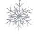 thumbnail image 3 of Adorno colgante para árbol de Navidad, guirnalda brillante, colgante decorativo para colgar. Copo de nieve plateado, 3 of 9
