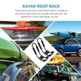 thumbnail image 3 of YSNOOWE 2Pcs Durable Kayak Roof Rack Storage Rack Black Foam Weight Distribution Travel, 3 of 6