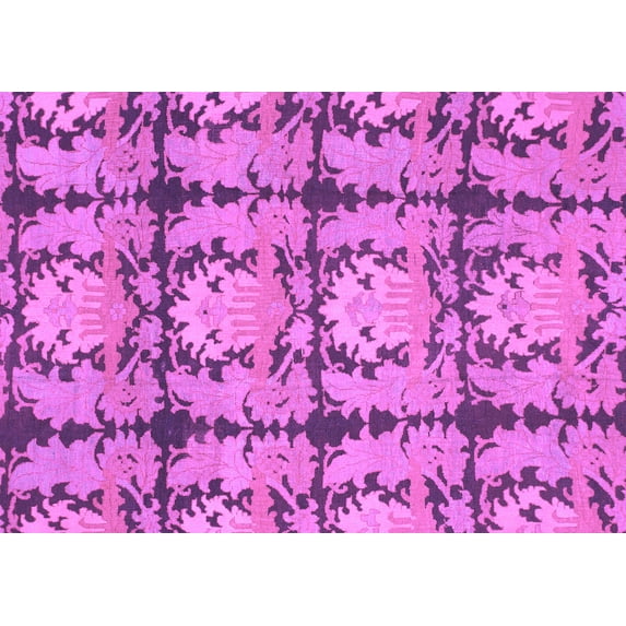 Ahgly Company Indoor Rectangle Abstract Purple Modern Area Rugs, 2' x 3'