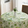thumbnail image 4 of St Patricks Day Green Shamrock Tablecloth Round Washable Table Covers for Indoor Outdoor Dining Table Home Party Decorations 60x60 Inch, 4 of 6