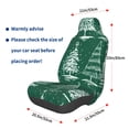 thumbnail image 3 of Balery Christmas Trees Funda de Asiento para Auto con Diseño - Cubierta Frontal Suave y Transpirable con Protector Antideslizante- 1 Unidad, 3 of 5