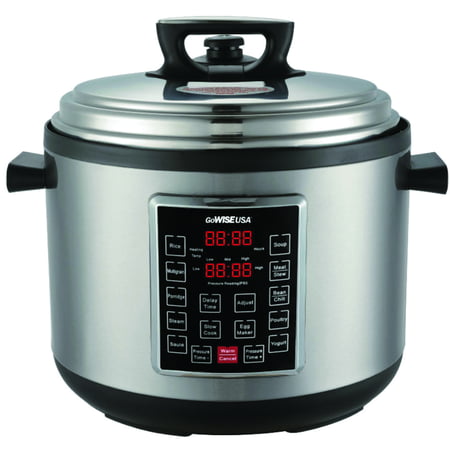 GoWISE USA 14-Quart 12-in-1 Electric Programmable Pressure Cooker (Stainless