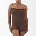 thumbnail image 2 of NMMUED Women's Romper Sleeveless Spaghetti Straps Bodycon Short Jumpsuit One Piece Bodysuit Onesie Pajamas Coffee XL, 2 of 6