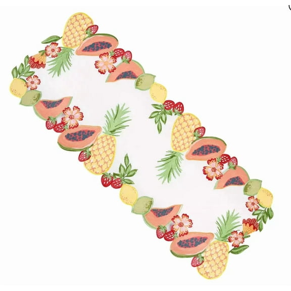 Celebrate Together Summer Fruits Table Runner 13 X 36 New