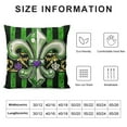thumbnail image 6 of Nawypu  Mardi Gras Pillow Cover Striped Fleur De Lis Beads Hearts Decor Holiday Farmhouse Pilow Case Decoration for Home Sofa Couch  2pc, 6 of 6