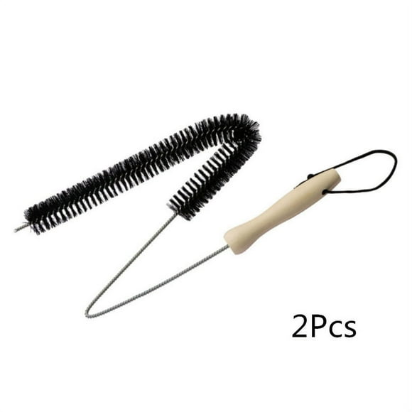 2 Pack Dryer Cleaning Kit General Vacuum Hose Attachment Flexible and 30 inch Flexible Dryer Vent Cleaning Brush and Refrigerator Coil Brush