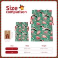 thumbnail image 3 of Honeii Tropical Flamingo Print Small Burlap Bags,Christmas Drawstring Treat Bags Gift Bags Reusable Candy Goodie Wrapping Bags for Holiday Party Favors Supplies -Medium, 3 of 9
