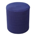 thumbnail image 1 of HEVIRGO Housse de Tabouret Couleur Unie Anti-Poussière Élastique Design de Liaison Polyester Stretch Carré / Rond Footstool Protector Cover pour un Usage Quotidien, 1 of 11