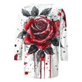 thumbnail image 4 of Pisexur Chandails en Molleton d'Halloween pour Femmes Manches 3/4 Col Rond Chandails en Molleton Graphiques Amusants Chandails à Capuchon Chandail Tops Tendance Automne Chandail Tops Blouses, 4 of 5