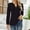 Black, variant on Women's Puff Long Sleeve Tops Pleated V Neck T Shirts Tunic Blouses Womens V Neck Tops Puff Long Sleeve T Shirt Pleated Printed Blouse Shirts Black Xl