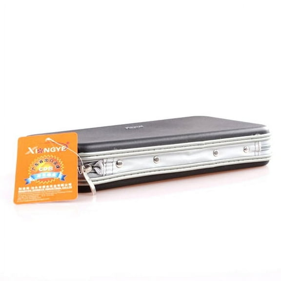 Masteelf Portable Plastic 80 Disc DVD VCD Wallet Storage Bag Case Holder Organizer (Black)