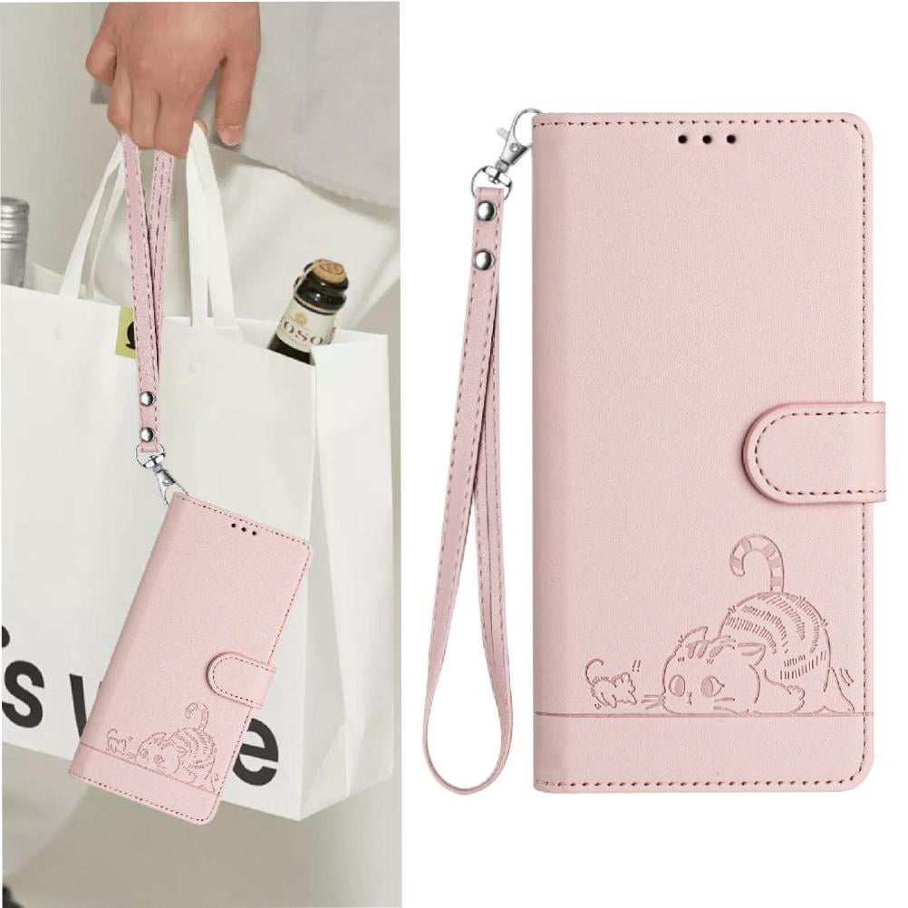 Flip case for GANGXUN BLU View 5 Wallet Case with Kickstand, Card Slots, RFID Block, Cat Design