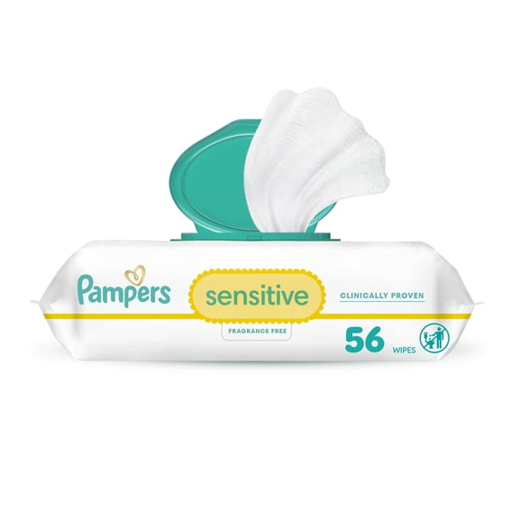 Baby Wipes Pampers Sensitive 56 Wipes, 1X