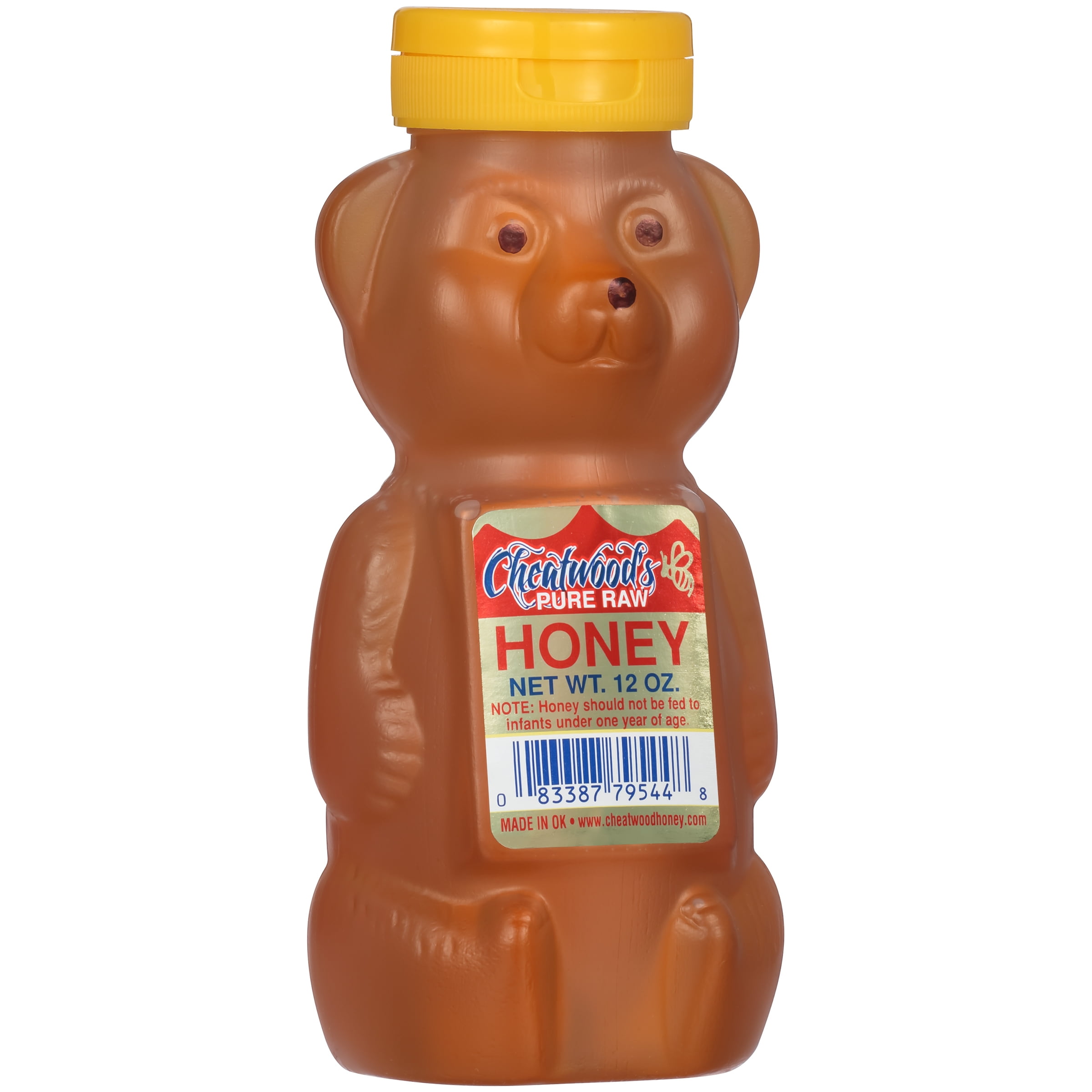 Cheatwood's Pure Raw Honey 12 oz. Bottle by Generic