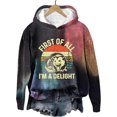 thumbnail image 4 of Pink Graphic Hoodie For Women 2024 Cute Preppy Sweatshirt Long Sleeve Drawstring Pullover Tops With Pockets, 4 of 5