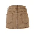 thumbnail image 6 of LWavelet Corduroy Cargo Mini Skirt Women Trendy Fall Casual Structured Stylish Versatile Bottoms Brown S, 6 of 6