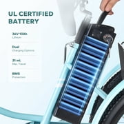 Viribus 24 Electric Tricycle for Adults with 7 Speeds 36V 13Ah Battery 350W Motor UL 2271 Green