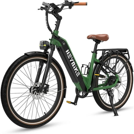 Heybike Cityrun Electric Bike, 55 Mile Range, 500W City Cruiser Ebike, 48V 15Ah Removable Battery, 26" Step-Thru Electric Bicycle with APP Control, Commuter Electric Bike for Adults