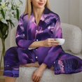 thumbnail image 6 of Naloa Purple Hippo In Water Pajamas for Women Set, Womens Pajama Sets, Lounge Sets for Women, 2pjs for Women-Large, 6 of 7