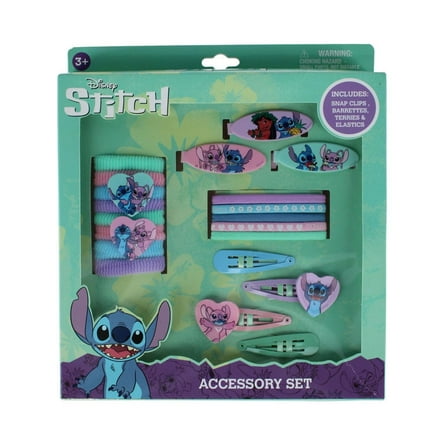 U.P.D., INC Kid's Lilo & Stitch 20 Piece Hair Accesory Set