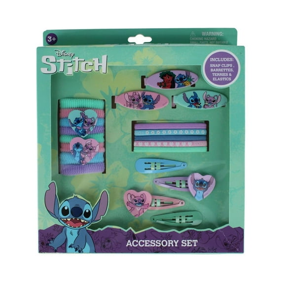 U.P.D., INC Kid's Lilo & Stitch 20 Piece Hair Accesory Set