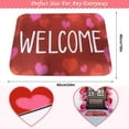 thumbnail image 4 of Valentine's Day Welcome Doormat Red and Pink Heart Sweet Love Indoor Outdoor Entrance Home Front Porch Rugs February Romantic Housewarming Greetings Gift Decoration Supplies 16 x 24 Inches, 4 of 7