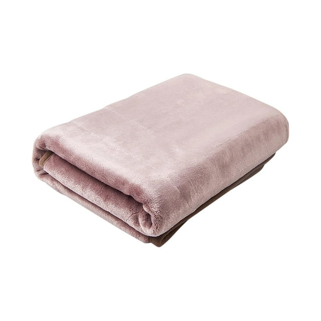 Luzkey Electric Blanket Heated Blanket Soft Flannel Warm Fast Heating Heating Blanket Pink