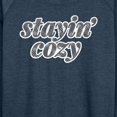 thumbnail image 3 of Instant Message - Stayin Cozy - Women's Lightweight French Terry Long Sleeve Shirt, 3 of 6