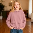 thumbnail image 5 of SUXIAN Hoodie Girls Graphic Print Long Sleeve Pullover Casual Jacket with Pocket Kids Girls Hoodie 7-8 Years, 5 of 6