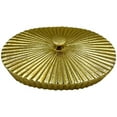 thumbnail image 2 of Pemberly Row 10 Inch Wide Decorative Handmade Aluminum Oval Bowl with Cap - Gold, 2 of 6