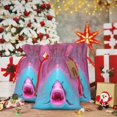 thumbnail image 5 of Fuzoiu Pink Shark Pool Fantasy Print Christmas Gift Bag,Burlap Gift Bag with Drawstring Closure & Hang Tag,Perfect for Holidays, Birthdays, and Special Occasions-Small, 5 of 7