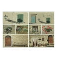 thumbnail image 1 of Italian Cutting Board, Pictures of Italy Lifestyle Old Classic Shutter Window Stone Houses Print, Decorative Tempered Glass Cutting and Serving Board, Large Size, Multicolor, by Ambesonne, 1 of 1