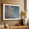 thumbnail image 4 of Flock of Birds in Ocean Beach, San Diego - San Diego California Photography Bird Silhouette Nature Skyline Scenic Minimalist Wildlife Oak Framed Wall Art Print 12 x 18 inches, 4 of 6