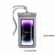 thumbnail image 5 of Funda impermeable para teléfono con compatibilidad táctil, cordón para natación, flotación, playa, actividades al aire libre, compatible con varios tamaños de teléfonos inteligentes, negro., 5 of 9