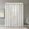 thumbnail image 4 of Madison Park Eden Fretwork Burnout Sheer Panel White 63" Panel, 4 of 4