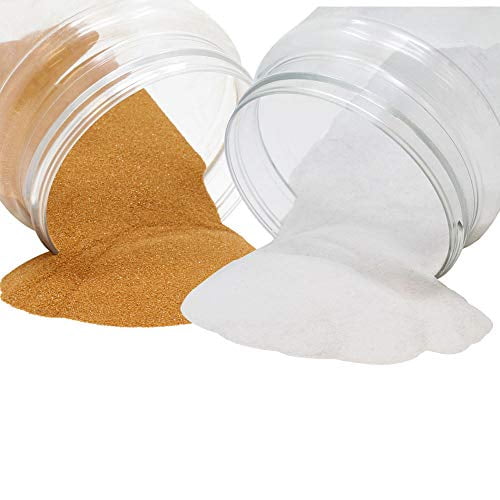 Just Artifacts Craft and Terrarium Decorative Assorted Colored Sand 2lb, Black & White 