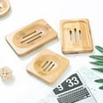 thumbnail image 5 of Travelwant 3Packs Soap Dish, Bamboo Soap Dish, Soap Holder for Shower, Soap Savers for Bar Soap, Soap Dishes for Bathroom, Soap Tray Self Draining, 5 of 7