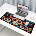 thumbnail image 3 of Skull Mousepad 31.5x11.8 Inches Gothic Candy Skull Plant Flower Leaves Graphic Printed Game Mousepad for Office Computer Desk Decoration BDXPMN215, 3 of 6