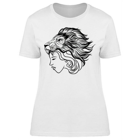 Girl With Headdress T-Shirt Women -Image by Shutterstock, Female Medium
