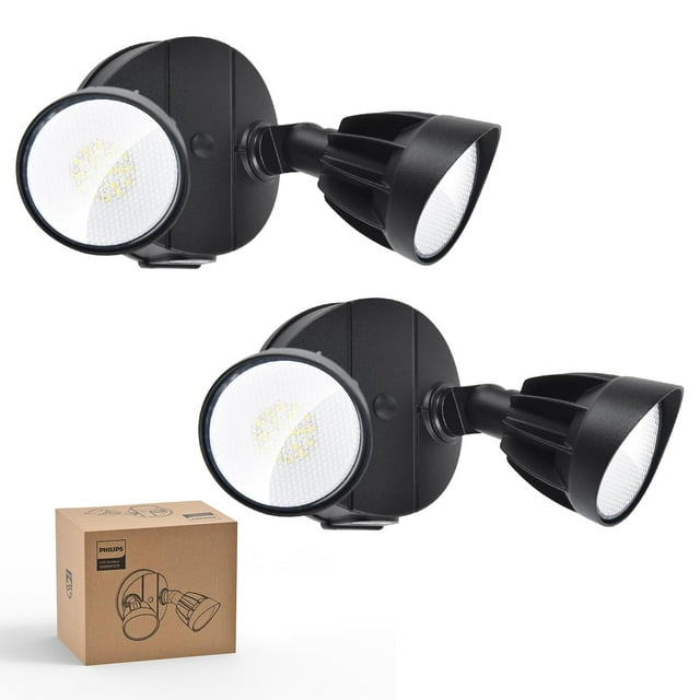 Bombilla LED de seguridad Philips, 44 W, 3500 LM, 5000 K, paquete de 2