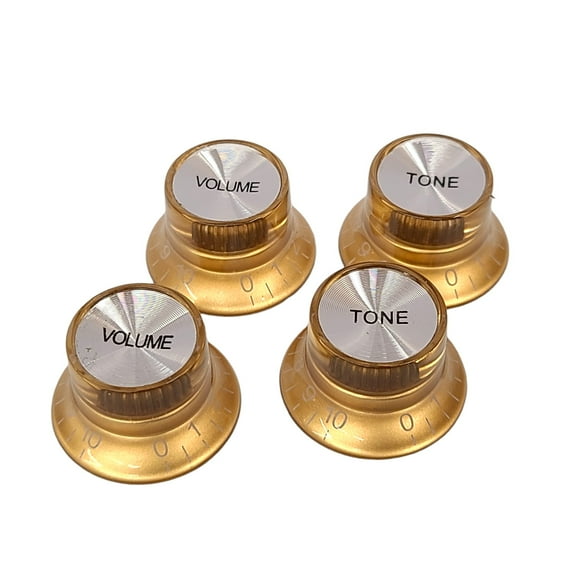 Electric Guitar Knobs Top Hat Control Les Paul Volume Tone Gold Metric LP