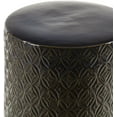 thumbnail image 2 of Mark&Day Garden Stools - Cassi Brown Ceramic Decorative Garden Stool - Modern Indoor Outdoor Chinoiserie Decor - Patio Garden Room Furniture Piece (19" H x 13" W x 13" D), 2 of 2