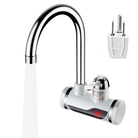 110V Electric Instant Tankless Water Heater - Fast Heating Faucet for Kitchen and Bathroom,Side Inflow Model