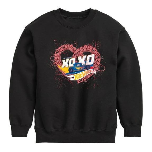Hot Wheels - XOXO Heart - Toddler And Youth Crewneck Fleece Sweatshirt