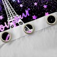 thumbnail image 5 of Homewish Romantic Eiffel Tower Black Out Curtains for Teens, Cyan Purple Stars Galaxy Curtains Pack of 2 (42x63 Each), Modern Fashion Bedroom Curtains, Window Curtains Bedroom Decor, 5 of 7