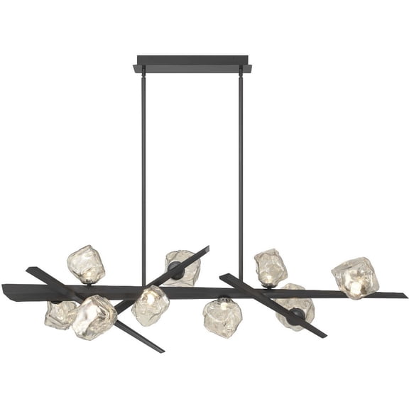 47236-028-Eurofase Lighting-Thorah - 21W 9 LED Chandelier-16 Inches Tall and 13 Inches Wide-Graphite Finish