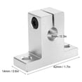 thumbnail image 2 of 4pcs Sk8 Mounting Bracket Aluminum Alloy Hardware, Optical Axis Bracket, Sk Vertical Mount For Linear Rail (silver), 2 of 5
