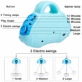 thumbnail image 4 of KFeng Baby Swing for Infants, Portable Electric Motorized Infant Swing with Toy Bluetooth Music Remote 3-Speed Electric Swing, Blue, 4 of 11