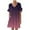 Purple, variant on Erwazi Dresses for Women Summer V Neck Ruffle Sleeve A Line Tiered Flowy Casual Mini Beach Dress with Pockets