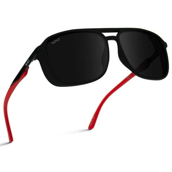 WearMe Pro - Square Polarized Aviator Modern Rectangular Men's Sunglasses